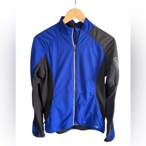 Salomon Women’s Softshell Jacket Medium Blue Full Zip Wind Resistant Activewear